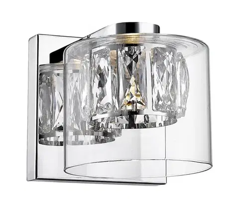 Svietidlá Zuma Line W0389-01A-B5AC - LED Krištáľové nástenné svietidlo GEM LED/5W/230V W0389-01A-B5AC