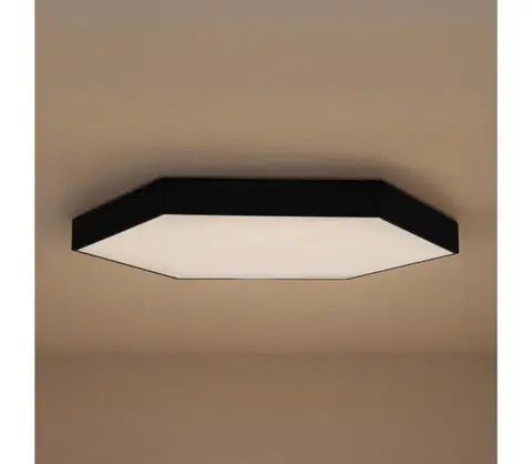 Svietidlá  LED stropné svietidlo LED/200W/230V 3000/4000/6500K priemer 100 cm čierne CL7333