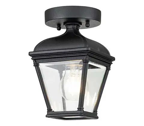 Záhradné lampy Elstead BAYVIEW-PORCH-BK - Vonkajšie stropné svietidlo BAYVIEW 1xE27/60W/230V IP44 BAYVIEW-PORCH-BK