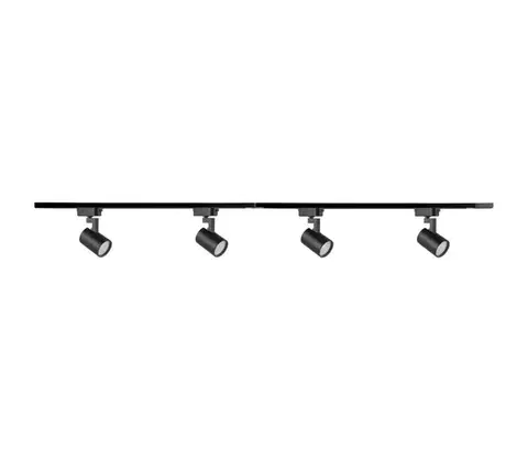 Svietidlá  Bodové svietidlo do lištového systému LYNX 4xGU10/10W/230V čierna 328434
