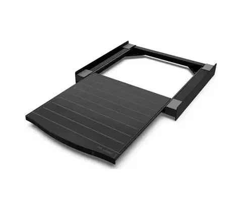 Svietidlá Meliconi 656136 - Medzikus pre práčku a sušičku s vysúvacou zásuvkou 60 cm, čierny 656136