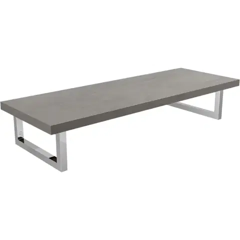 Kúpeľňový nábytok CERANO - Doska pod umývadlo Navira Pro + 2 konzoly pod dosku - betónovo šedá - 80x46x3,6 CER-606057