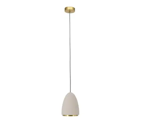 Svietidlá  111040 - Luster na lanku CONCRETE 1xGU10/5W/230V šedá/zlatá 111040