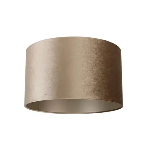 Tienidlo na lampu Zamatový tienidlo taupe 35/35/20