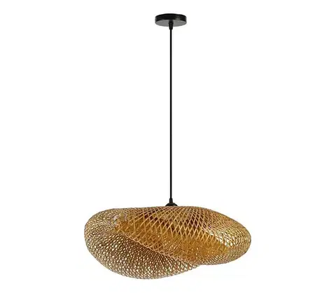 Svietidlá  08269L - Luster na lanku HILO 1xE27/40W/230V pr. 60 cm bambus 08269L