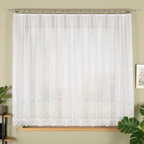 Záclony do obývačky Žakárová záclona JAGODA 300x160