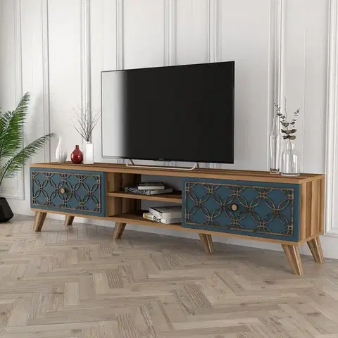 TV stolíky TV stolík Class - Walnut, Chalcedony