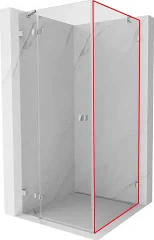 Sprchovacie kúty MEXEN - LUNAR walk-in 80x200 cm 8mm transparent pravá 830-080-000-00-00-P