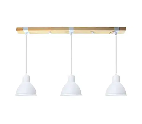 Svietidlá  Luster na lanku 3xE27/40W/230V biela 80113