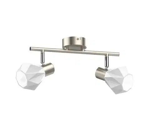 Svietidlá Prezent  - Bodové svietidlo METIS 2xE14/40W/230V matný chróm 