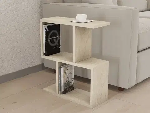 Konferenčné stolíky Príručný stolík / Odkladací stolík Zet - Travertine