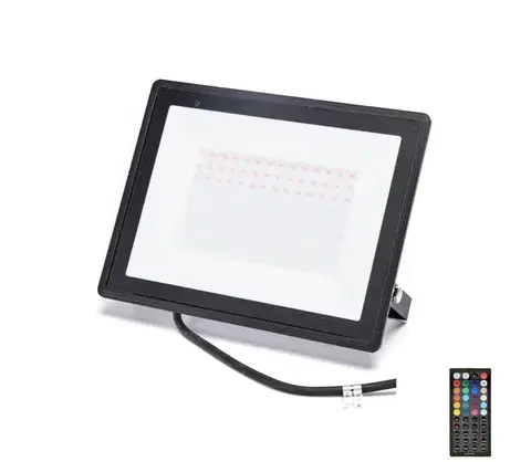 LED osvetlenie  B.V.  - RGB LED reflektor 100 W, 230 V, IP65 s diaľkovým ovládačom B10202J88