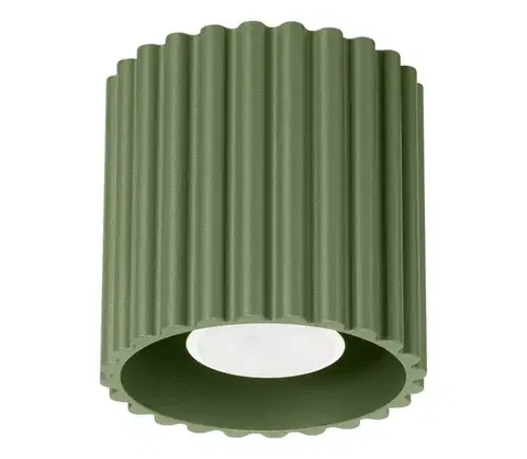 Svietidlá   SL.1794 - Bodové svietidlo AURA 1xGU10/10W/230V 10 cm zelené SL.1794