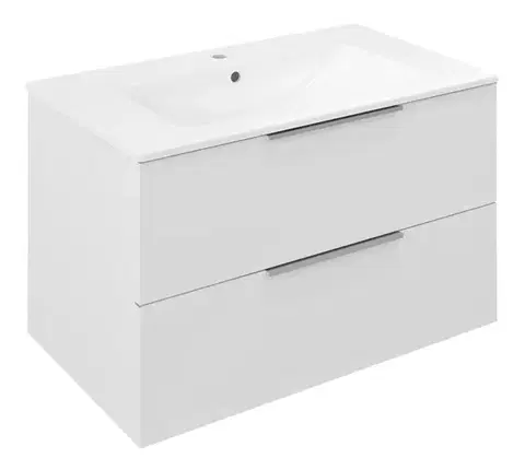 Kúpeľňový nábytok SAPHO - CIRASA umývadlová skrinka 79,8x52x46cm, biela lesk CR801-3030