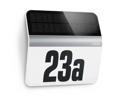 Záhradné lampy STEINEL 007140 - LED solárne domové číslo XSolar LH-N LED/0,03W nerez IP44 007140