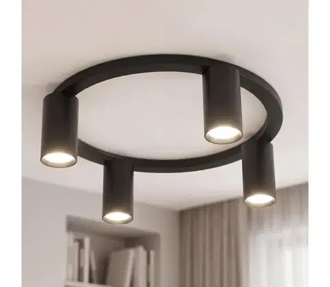 Svietidlá BRILAGI - Stropné svietidlo SELE 4xGU10/30W/230V čierne WO-SELEP-C04-BLK-OEM