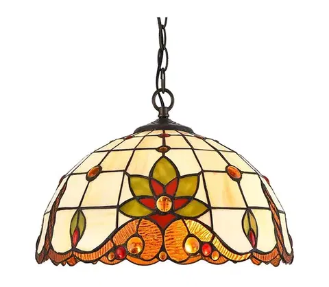 Svietidlá Prezent   - Luster na reťazi TIFFANY 2xE27/60W/230V 