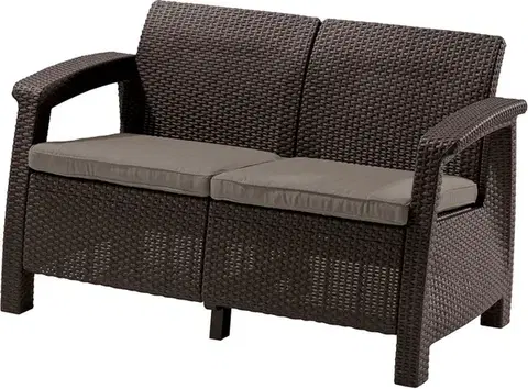 Záhradné pohovky Záhradná pohovka CORFU LOVE SEAT Allibert
