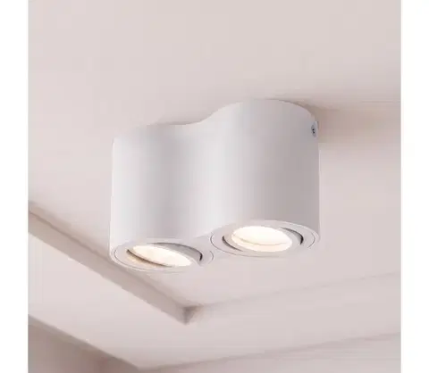 Svietidlá BRILAGI - Bodové svietidlo MIA DOUBLE 2xGU10/30W/230V biela WO-E14-G01MIA-WHT-OEM