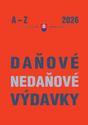 Dane, účtovníctvo Daňové a nedaňové výdavky 2026 - Ján Mintál
