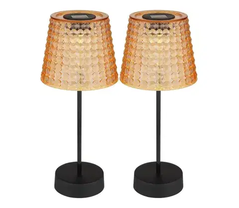 LED osvetlenie Globo 36634-2A - SADA 2x LED Solárne svietidlo SOLAR LED/0,06W/3V IP44 oranžová 36634-2A