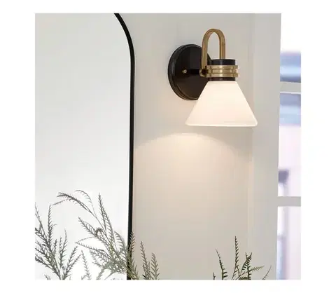 Svietidlá Elstead Kichler KL-FARUM1-BK - LED Kúpeľňová lampa FARUM 1xG9/3W/230V čierna/mosadz KL-FARUM1-BK