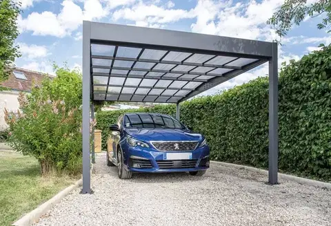 Záhradné domčeky Kovový prístrešok / carport 316 x 502 cm Dekorhome