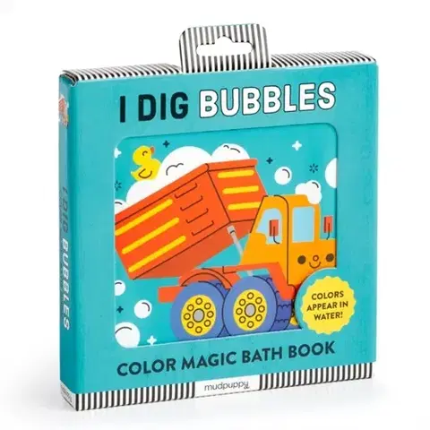 Nalepovačky, vystrihovačky, skladačky I Dig Bubbles! Color Magic Bath Book - Mudpuppy