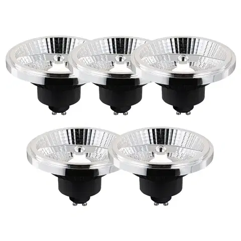 LED osvetlenie Sada 5 inteligentných stmievateľných LED žiaroviek GU10 AR111 10W 800 lm 2200 - 6500K