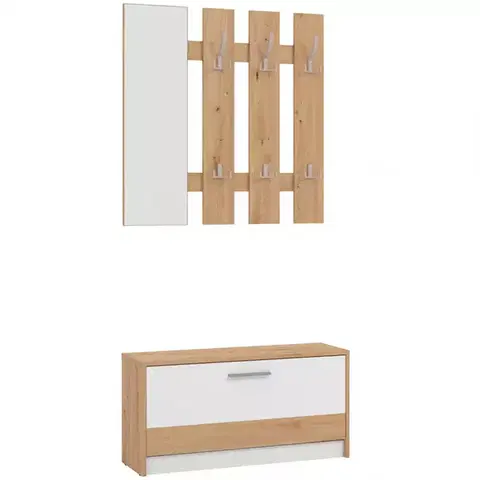 Predsieňový nábytok Predsieňový nábytok Rimini Artisan/Biela 11011704