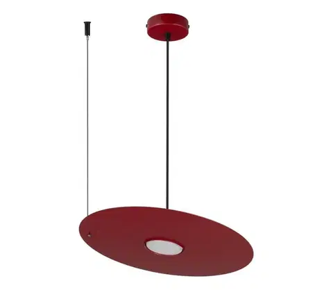 Svietidlá  Závesné svietidlo na lankách PIATTO 1xGX53/15W/230V pr. 35 cm vínové MLP2911