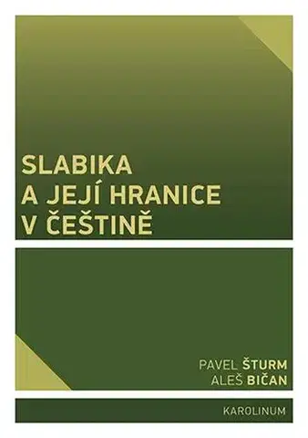 Literárna veda, jazykoveda Slabika a její hranice v češtině - Aleš Bičan