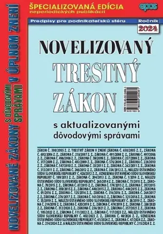 Zákony, zbierky zákonov Novelizovaný Trestný zákon 18/2024