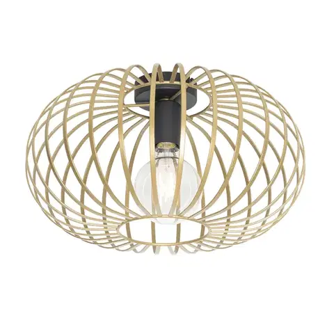 Stropné osvetlenie Inteligentné stropné svietidlo zlaté 39 cm vrátane Wifi G95 - Johanna