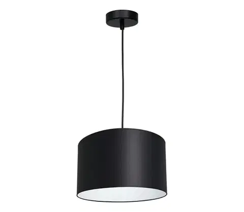 Svietidlá  Luster na lanku ARDEN 1xE27/60W/230V pr. 25 cm čierna/biela 3472