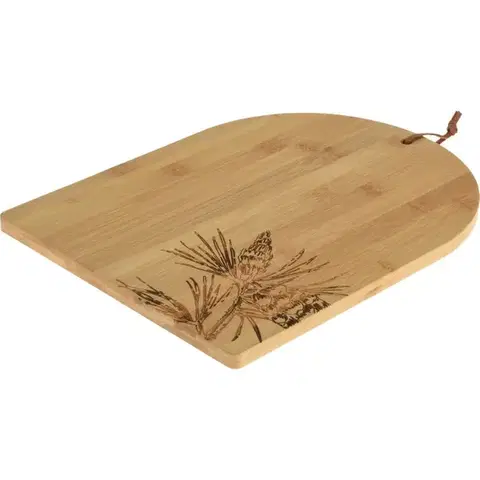 Podnosy a tácky Vianočná servírovacia tácka z bambusu 35 × 26,5 × 1,5 cm