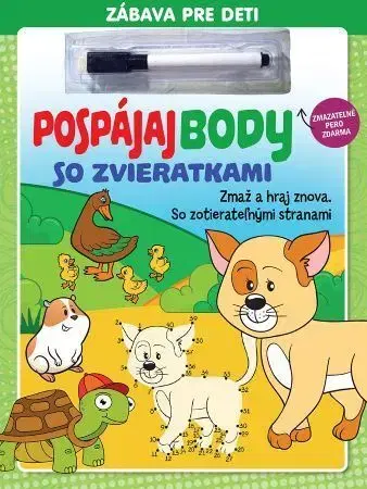 Nalepovačky, vystrihovačky, skladačky Pospájaj body so zvieratkami - zmazateľné pero (2.vydanie)