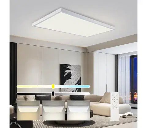 Svietidlá BRILAGI-LED Stmievateľné kúpeľňové svietidlo FRAME SMART LED/96W/230V IP44 biele+DO BRI645