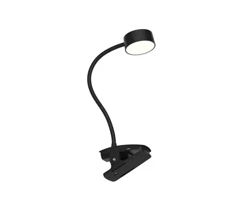 Lampy Top Light-LED, dotykovo stmievateľná stolná lampa s klipom BELLA, LED 4,8 W/5 V, 3000–6500 K, čierna Bella KL C