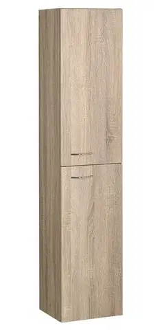 Kúpeľňový nábytok AQUALINE - ZOJA/KERAMIA FRESH skrinka vysoká 30x140x20cm, dub platin 51157