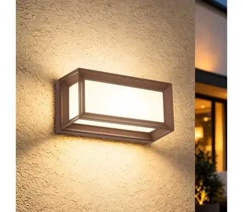 Svietidlá Brilagi - LED vonkajšie nástenné svietidlo PARKER LED/12W/230V 3000/4500/6000K hnedé IP44 BRI884