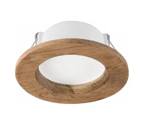 Svietidlá  LED Podhľadové svietidlo WOODY SPOT LED/5,5W/230V 4000K orech ? 10 cm LD-PO-1/ORZECH