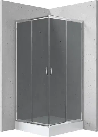 Sprchovacie kúty DEANTE - Sprchovací kút Funkia, štvorcový, s vaničkou, 80x80 cm KYCZ442K