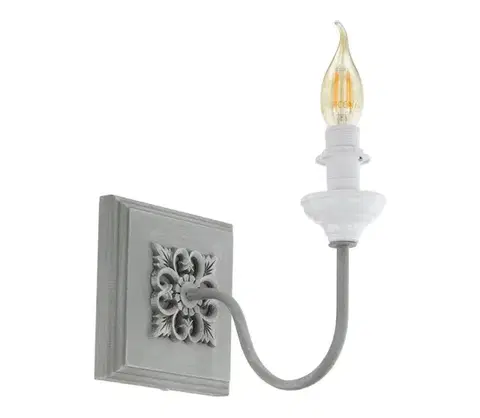 Svietidlá Eglo 33002 - Nástenné svietidlo 1xE14/40W/230V sivé 33002