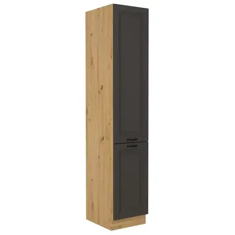 Kuchynské skrinky stojace Kuchynská skrinka STILO grafit mat/artisan 40dk-210 2f