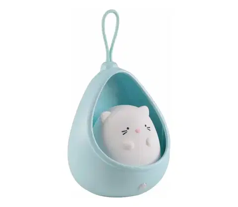 Svietidlá  LED Detské orientačné svietidlo so senzorom KITTY LED/0,5W/5V USB modrá 327000