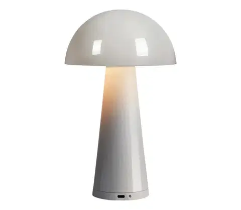Lampy Markslöjd 108950 - LED stmievateľná nabíjateľná lampa FUNGI LED/1,5W/2000 mAh IP44 sivá 108950
