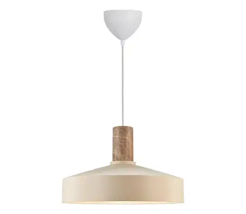 Svietidlá Nordlux - Luster na lanku ELVAS 1xE27/60W/230V pr. 37,5 cm béžová 2512013009