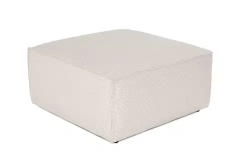 Taburety a podnožky Puf Lora Pouffe - White