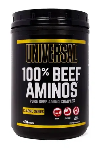 Hovädzie + Pečeňové 100% Beef Aminos - Universal Nutrition 400 tbl.